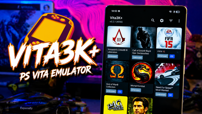 VITA3K PLUS CHEGOU RODANDO TUDO NO CELULAR! | FIFA 15, ASSASSIN’S CREED… | PSVITA EMULATOR ANDROID