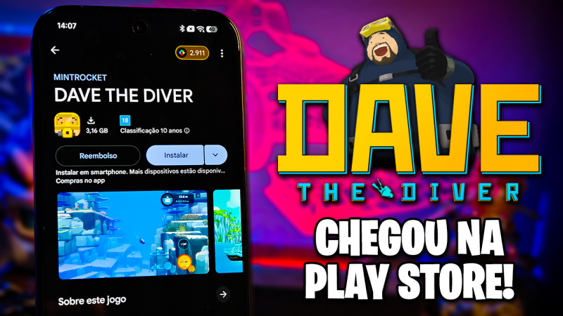 DAVE THE DIVER MOBILE CHEGOU NA PLAY STORE! | RODANDO LISO EM CELULAR FRACO?