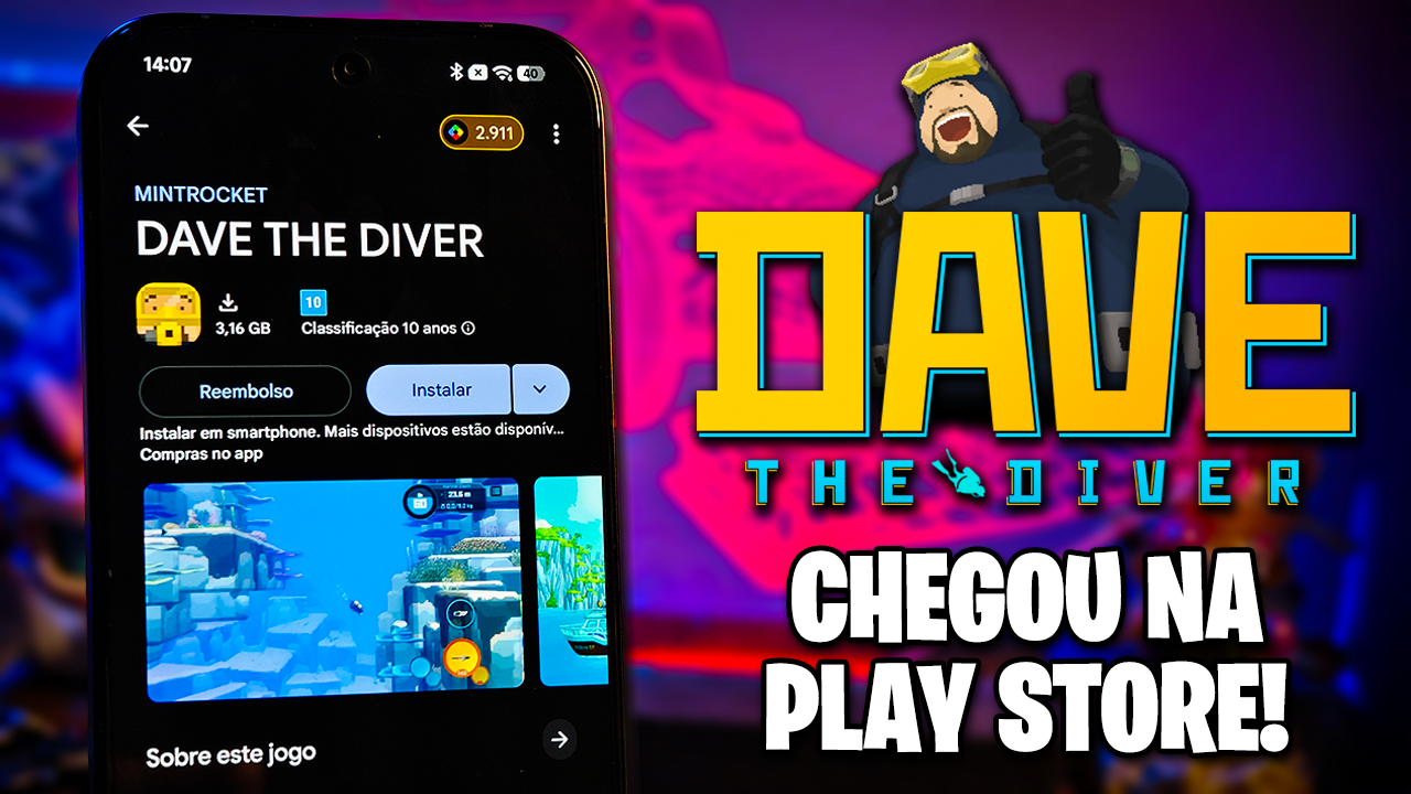 DAVE THE DIVER MOBILE CHEGOU NA PLAY STORE! | RODANDO LISO EM CELULAR FRACO?