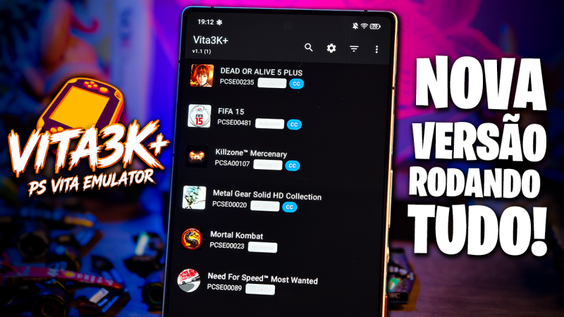 VITA3K PLUS ATUALIZOU! RODANDO TUDO NOS CELULARES! DEAD OR ALIVE 5, FIFA 15 E MUITO MAIS!