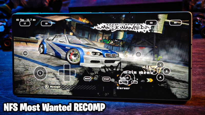 NEED FOR SPEED MOST WANTED RECOMPILADO RODANDO LISO NO ANDROID!