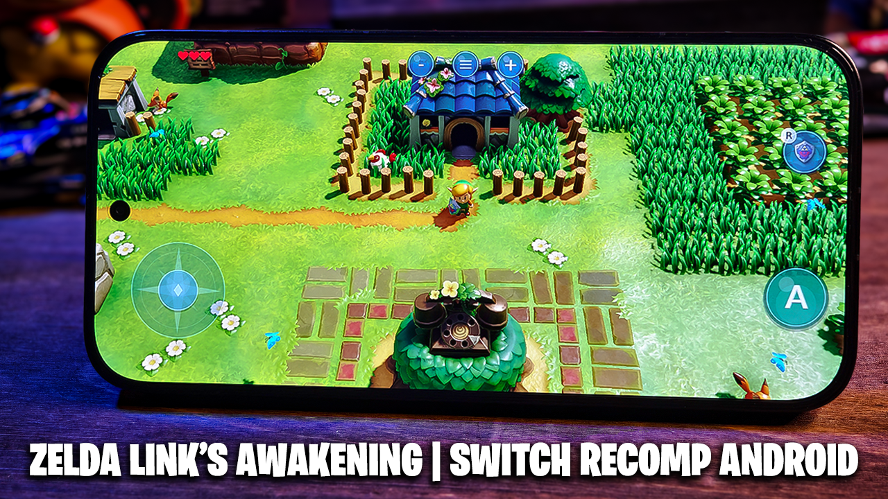 O PRIMEIRO JOGO DE SWITCH RECOMPILADO PARA ANDROID!!! |  LINK’S AWAKENING RECOMP ANDROID!!!
